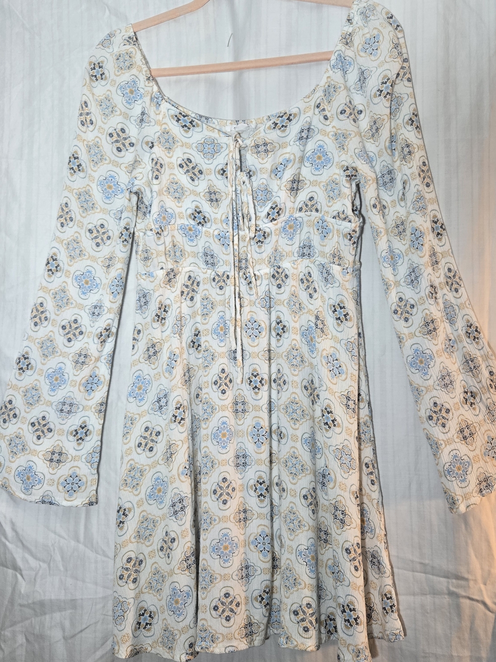 O'Neill Caranne Dress Multi, 60's Bohemian-inspired Woven Mini Dress Size Med
